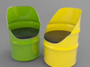 barrel chair 3D Model