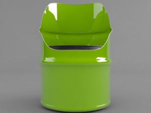 barrel chair 3D मॉडल