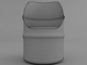 barrel chair 3D मॉडल