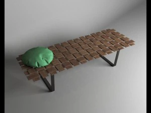 coffe table porada belt 3D Model
