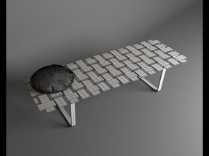 coffe table porada belt 3D Model