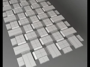 coffe table porada belt 3D Model