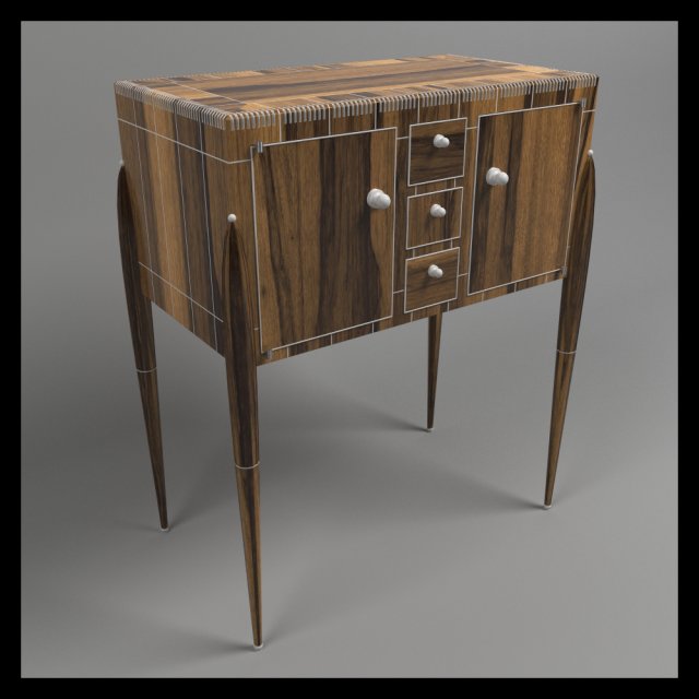 fuseaux cabinet 3D 모델 .c4d .max .obj .3ds .fbx .stl .blend 