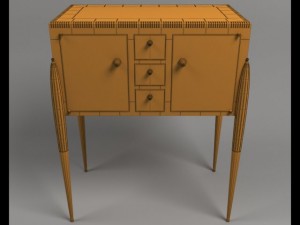 fuseaux cabinet 3D 모델