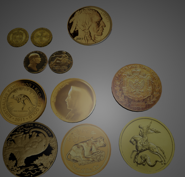 moneys 3D Модель .c4d .max .obj .3ds .fbx .stl .blend 