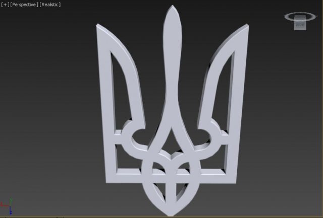 emblem of ukraine Modelo 3D .c4d .max .obj .3ds .fbx .stl .blend 
