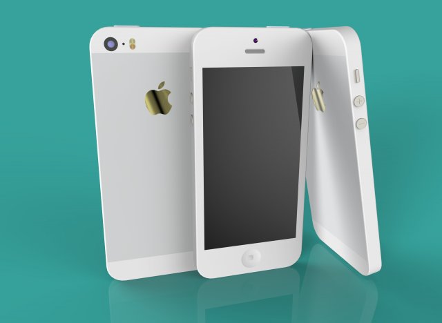 iphone 5 3D मॉडल .c4d .max .obj .3ds .fbx .stl .blend 