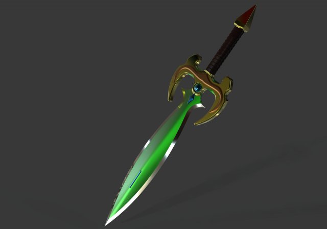 sword from wow 3D Model .c4d .max .obj .3ds .fbx .stl .blend 