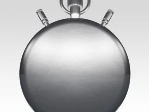 silver stopwatch 3D Model