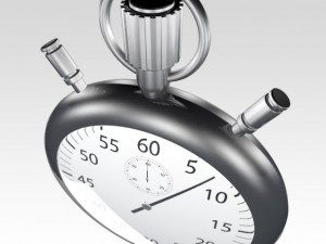 silver stopwatch Modelo 3D