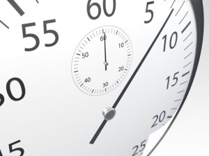 silver stopwatch Modelo 3D