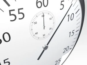 silver stopwatch 3D Model
