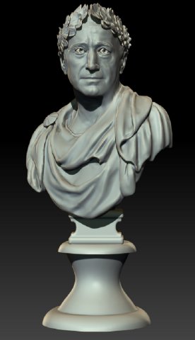 roman bust 3D Model .c4d .max .obj .3ds .fbx .stl .blend 