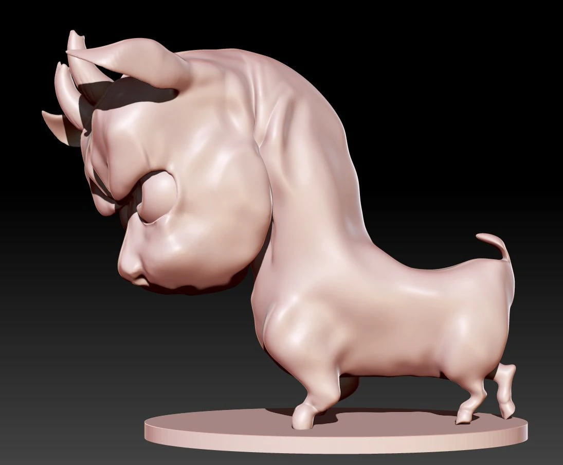 kid goat 3D Print Model .c4d .max .obj .3ds .fbx .stl .blend 