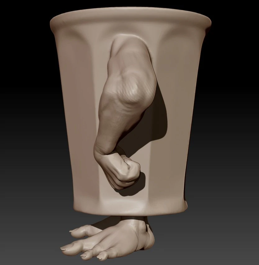 brutaglass 3D Print Model .c4d .max .obj .3ds .fbx .stl .blend 