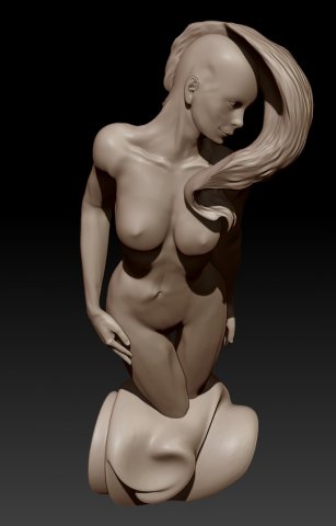 Hot girlstl 3D Print Model .c4d .max .obj .3ds .fbx .lwo .lw .lws