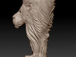 lion leg for milling 3D Print Model