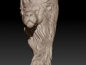 lion leg for milling Modelo de impresión 3D
