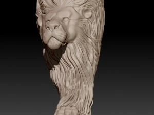 lion leg for milling 3D Print Model