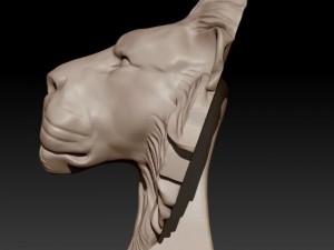 lion 3D Baskı Modeli