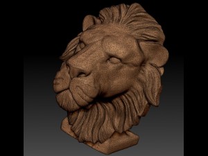 lion 3D Baskı Modeli
