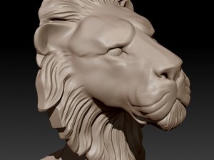 lion 3D Baskı Modeli
