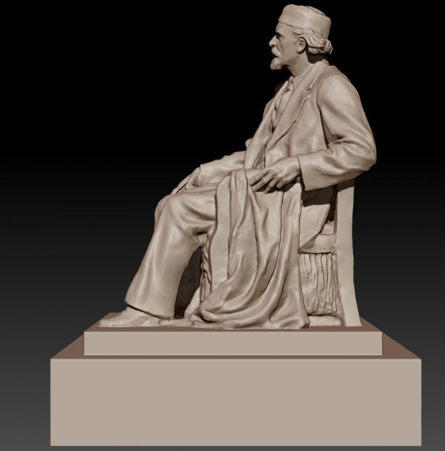 academician monument 3D प्रिंट मॉडल .c4d .max .obj .3ds .fbx .stl .blend 