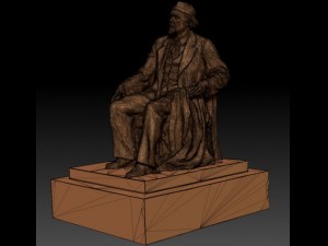 academician monument 3D प्रिंट मॉडल