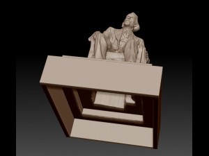 academician monument 3D प्रिंट मॉडल