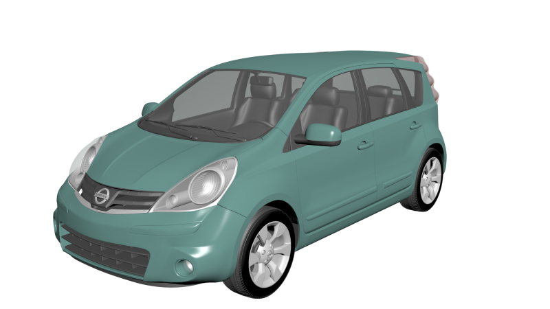 Nissan Note 2011 Modelo 3D .c4d .max .obj .3ds .fbx .stl .blend 