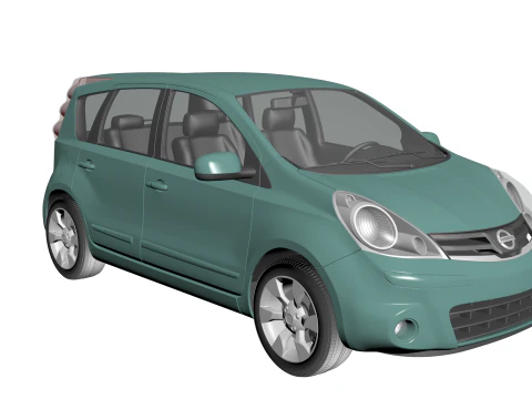 Nota Nissan 2011 Modelo 3D