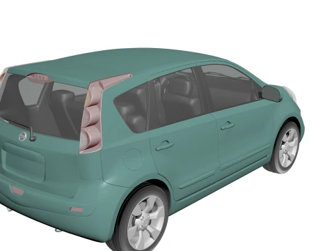 Nota Nissan 2011 Modelo 3D