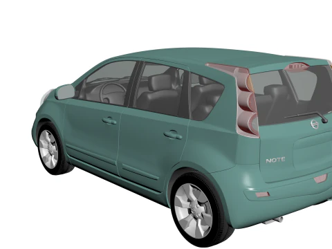 Nota Nissan 2011 Modelo 3D