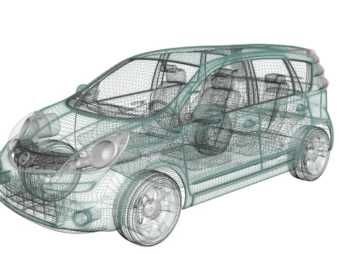 Nota Nissan 2011 Modelo 3D