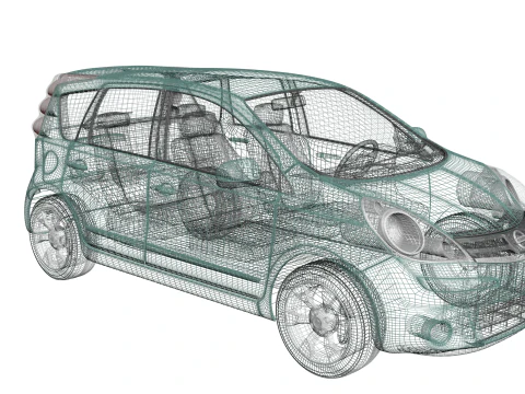 Nota Nissan 2011 Modelo 3D