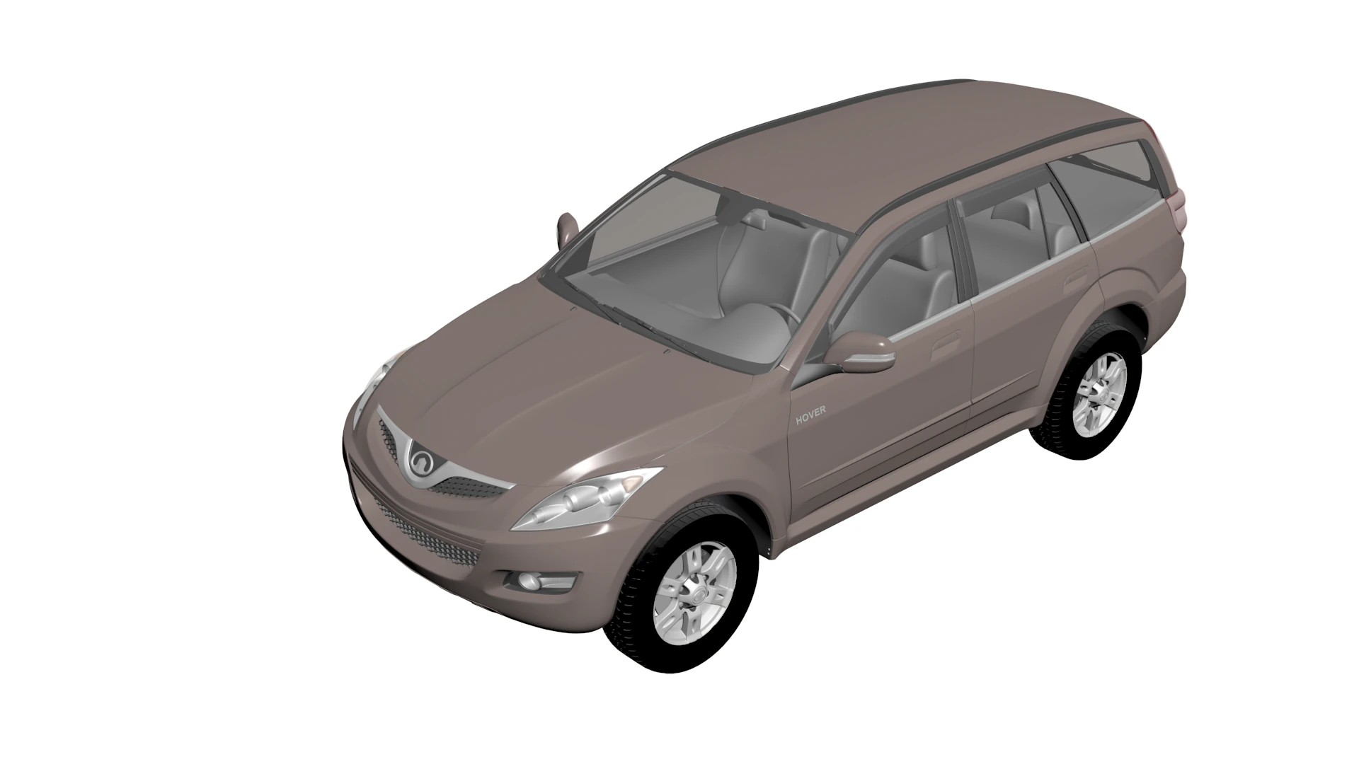 Great Wall Haval H5 2012 3D Model .c4d .max .obj .3ds .fbx .stl .blend 