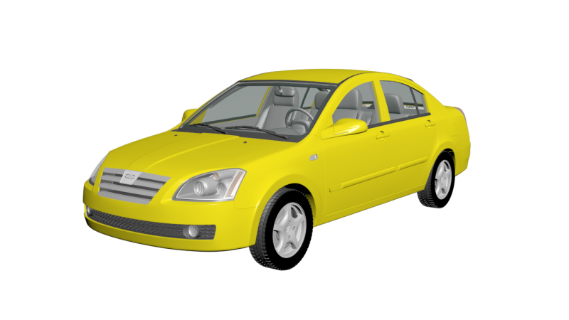 Chery Fora 2011 3Dモデル .c4d .max .obj .3ds .fbx .stl .blend 