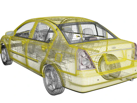 Chery Fora 2011 3D Model