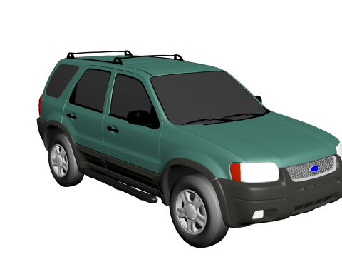 Escape XLT 2001 Model 3D