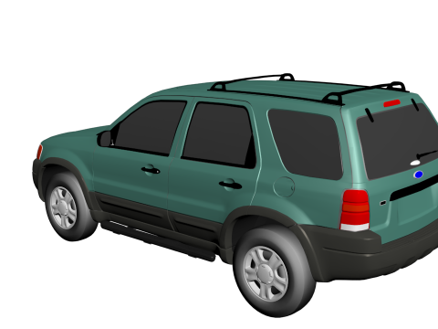 Escape XLT 2001 3D Model