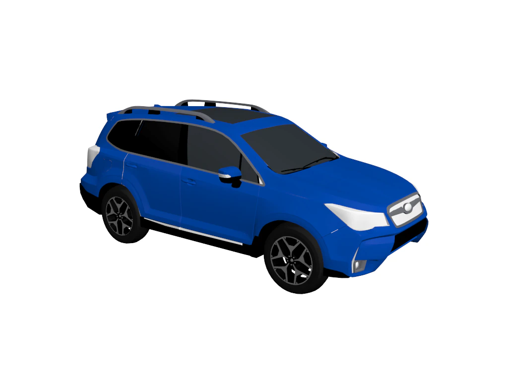 Subaru Forester XT 2014 3D Model .c4d .max .obj .3ds .fbx .stl .blend