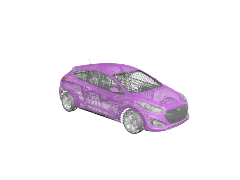 Hyundai i30 3-door hatchback 2013 3D Model