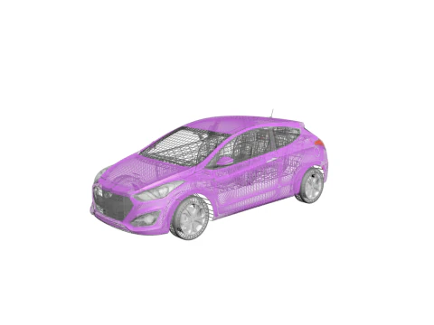 Hyundai i30 3-door hatchback 2013 3D Model