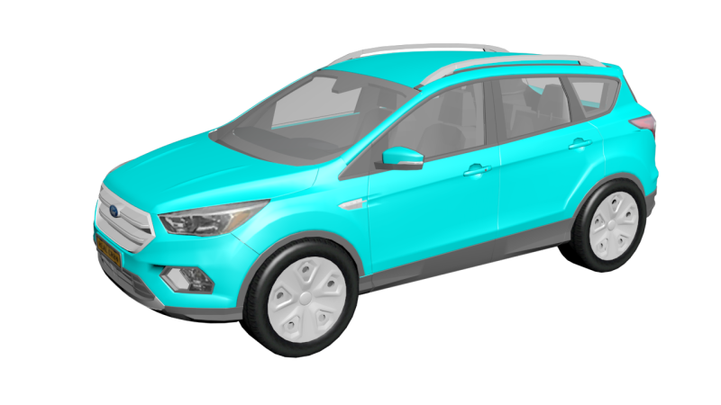 Kuga 2017 3D Model .c4d .max .obj .3ds .fbx .stl .blend 