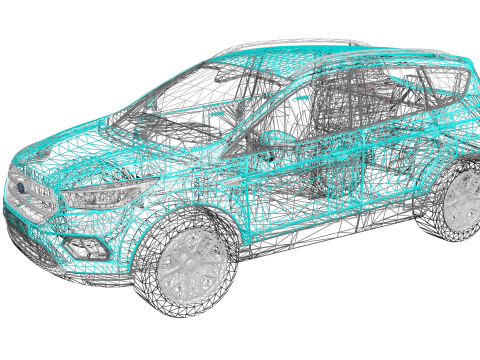 Kuga 2017 3D Model