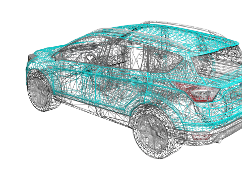 Kuga 2017 3D Model