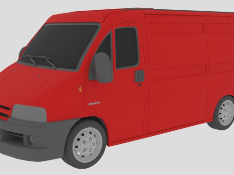 Citroen Jumper MK1 Cargo Van 3D 모델