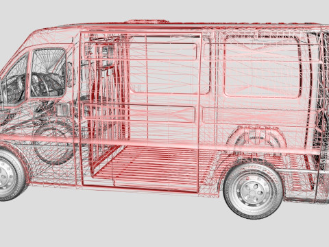 Citroen Jumper MK1 Cargo Van 3D 모델