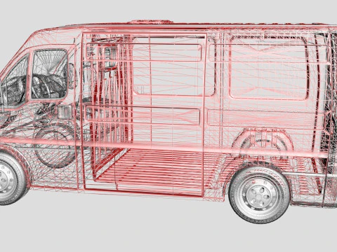 Citroen Jumper MK1 Cargo Van 3D Model
