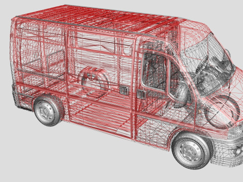 Citroen Jumper MK1 Cargo Van 3D 모델
